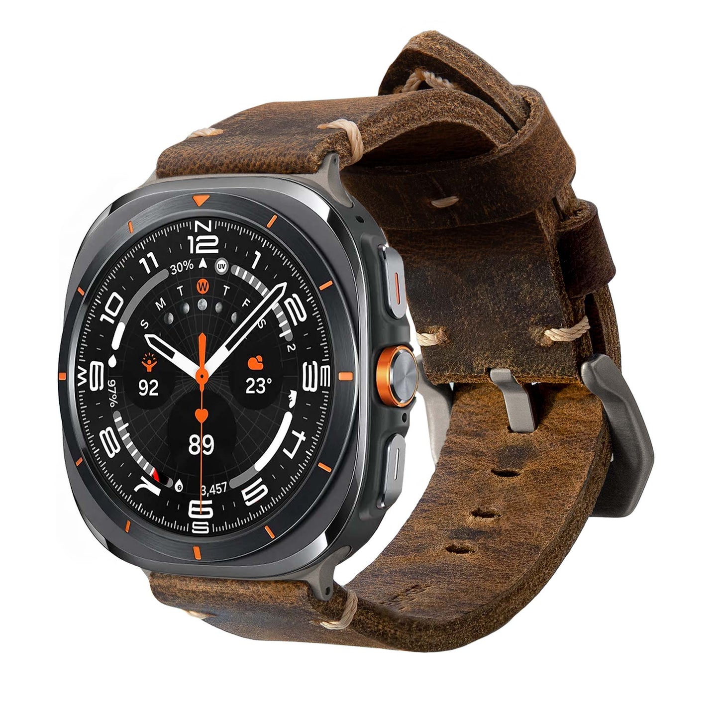 Leather Strap R01 for Samsung Galaxy Watch Ultra